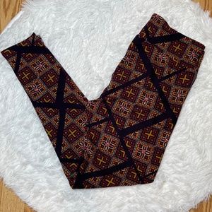 LuLaRoe Geometric Print Tall & Curvy Leggings